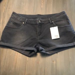 Anine Bing Denim Shorts Dark Grey 31